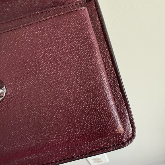 Rebecca Minkoff Jean Crossbody Chain Strap Mini Purse in Burgundy - Picture 8 of 16